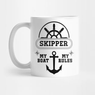 Skipper My Boat My Rules Awesome Gift for the Ship owners Mug